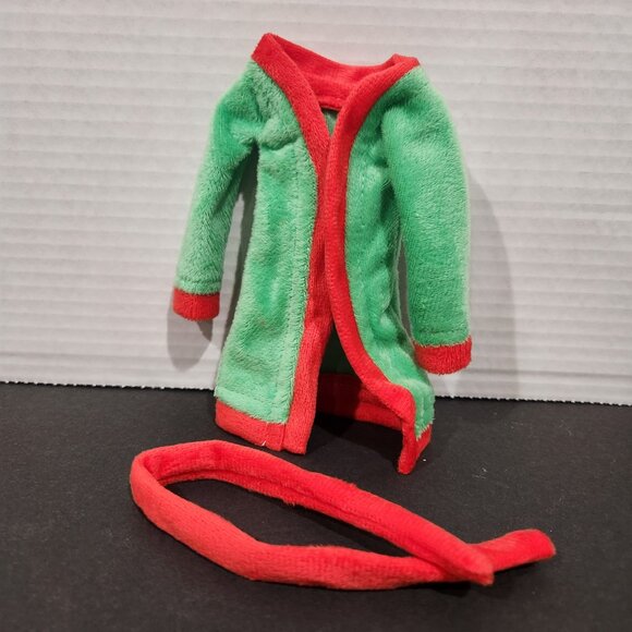 Christmas Red & Green Holiday Pajamas Robe and Belt Magic Christmas Elf Clothes - Picture 1 of 6